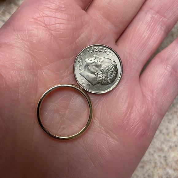 ✨SOLD ✨14k Solid Yellow Gold Stacker / Minimalist Band - Picture 12 of 17